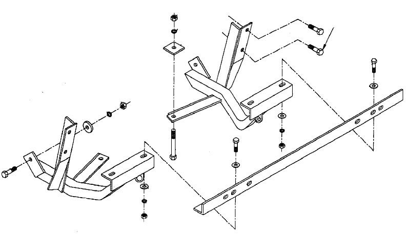 Blue ox dm8706 base plate for hyundai sonata 95
