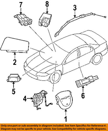 Chrysler oem xs27zj8ag air bag module-driver air bag