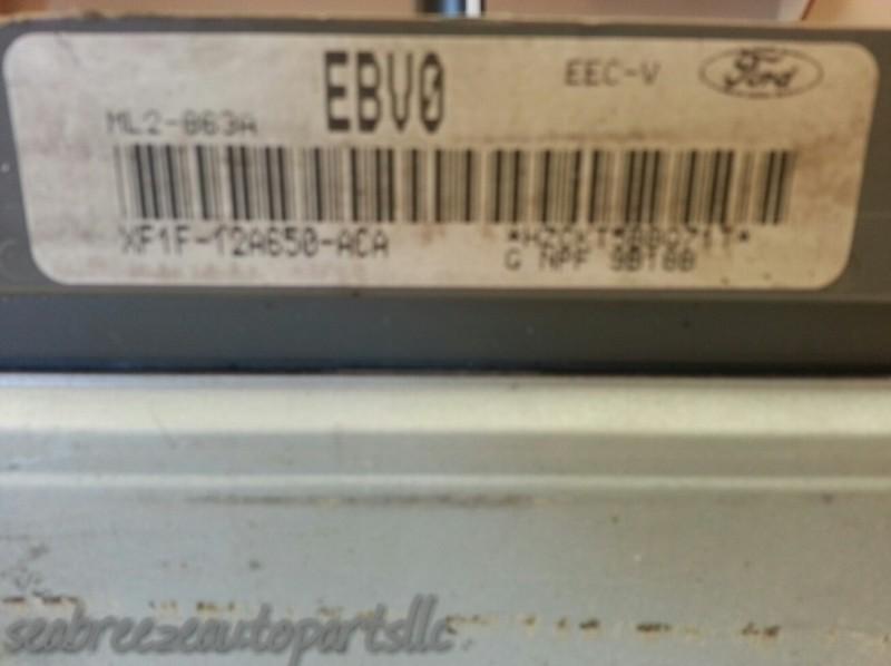 99 1999 MERCURY SABLE 3.0L COMPUTER BRAIN ENGINE CONTROL ECU ECM MODULE EBX, US $55.95, image 2