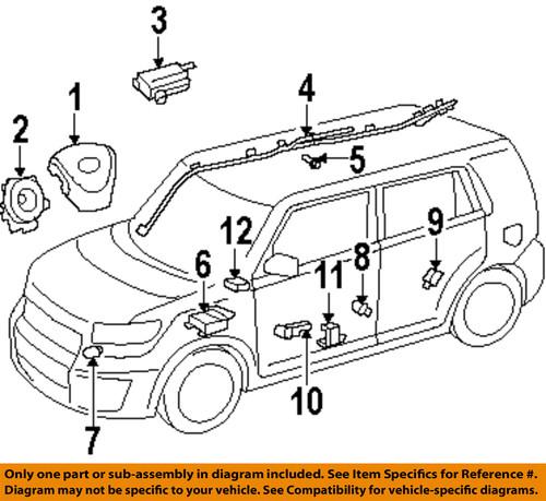 Scion oem 6217012070 air bag module-head air bag