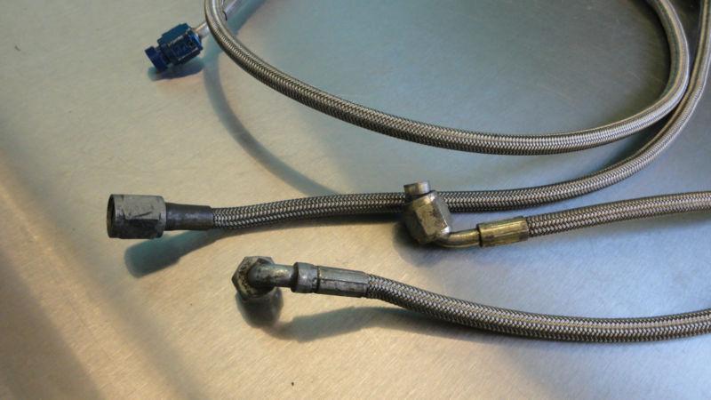 (4) NASCAR -4 Racing Brake Line Stainless Steel Braided Lines Racing 16