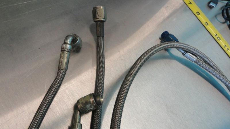 (4) NASCAR -4 Racing Brake Line Stainless Steel Braided Lines Racing 16