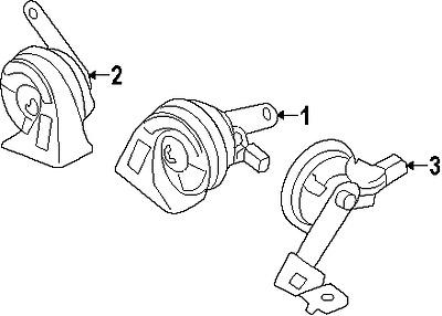 Kia 966302p001 genuine oem factory original alarm horn