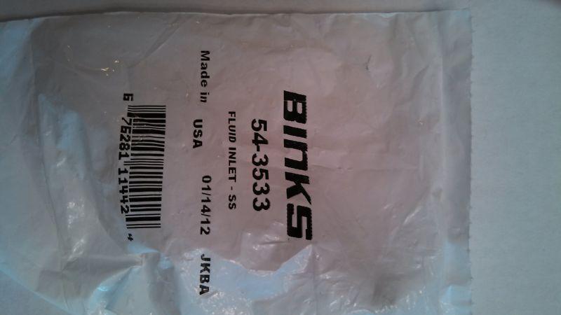 1 genuine new  binks 54-3533 ss fluid inlet valve 