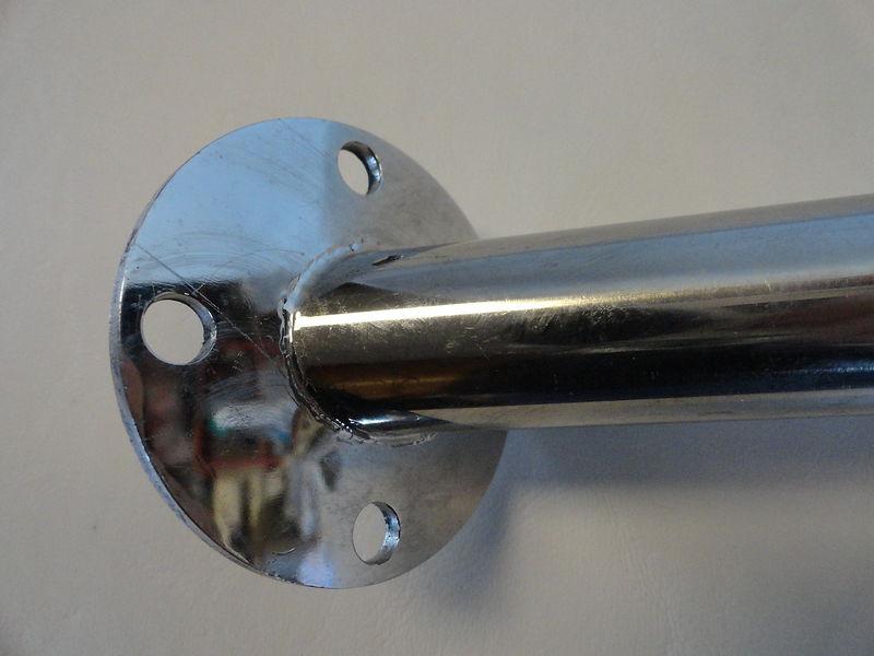 SWIM PLATFORM STANCHION STAINLESS STEEL RAIL 27 1/2