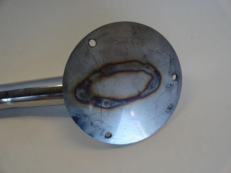 SWIM PLATFORM STANCHION STAINLESS STEEL RAIL 27 1/2