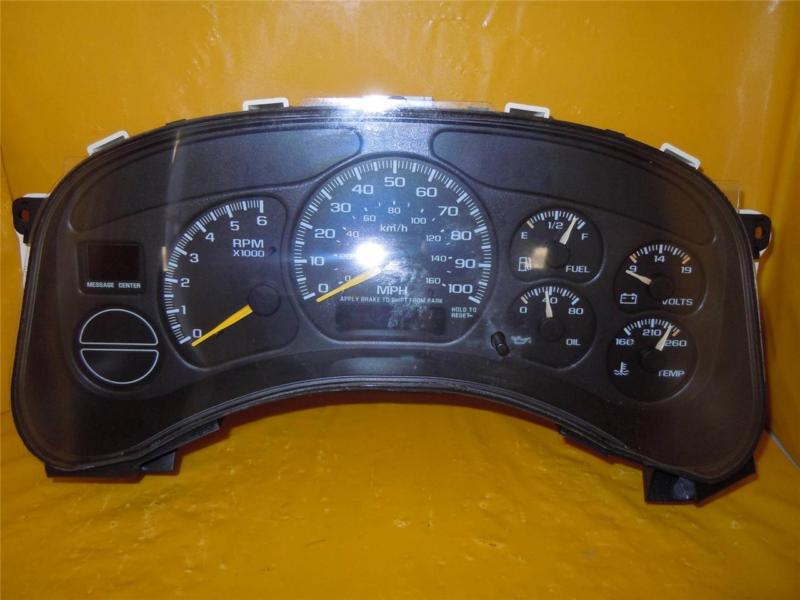 Purchase 99 Sierra 1500 2500 Silverado Speedometer Instrument Cluster
