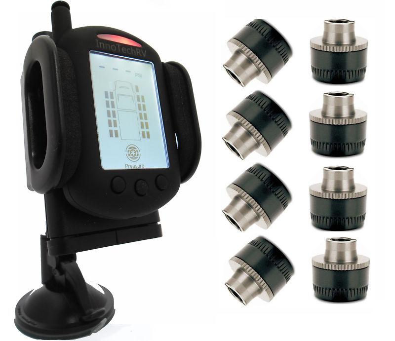 Tire pressure monitoring system for truck or rv - tpms 8 sensors - minder