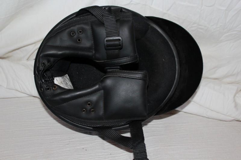 Harley-Davidson Men's Bull Skull Half Helmet, Gloss Black, Size L no bag, US $39.99, image 5