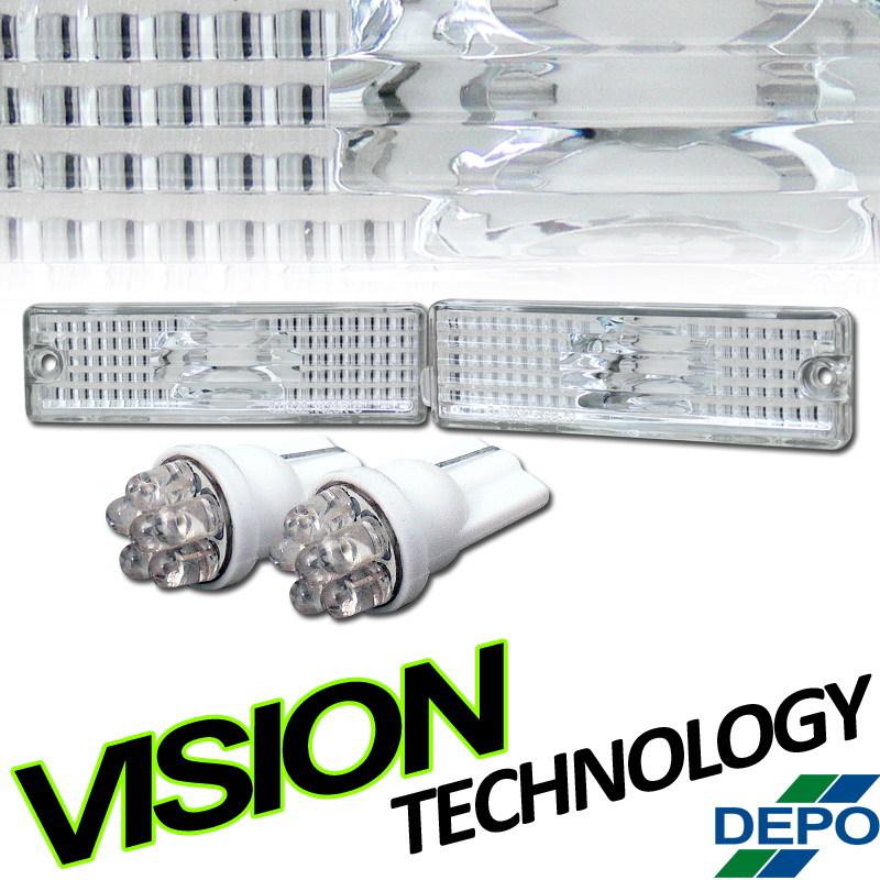 Depo Rear/Front Bumper Side Marker Lights+LED Bulbs 93-02 Camaro 98-02 Firebird, US $15.00, image 1