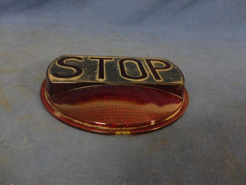 VINTAGE 7 INCH BRAKE LIGHT LENSE DIETZ 470, US $65.00, image 3