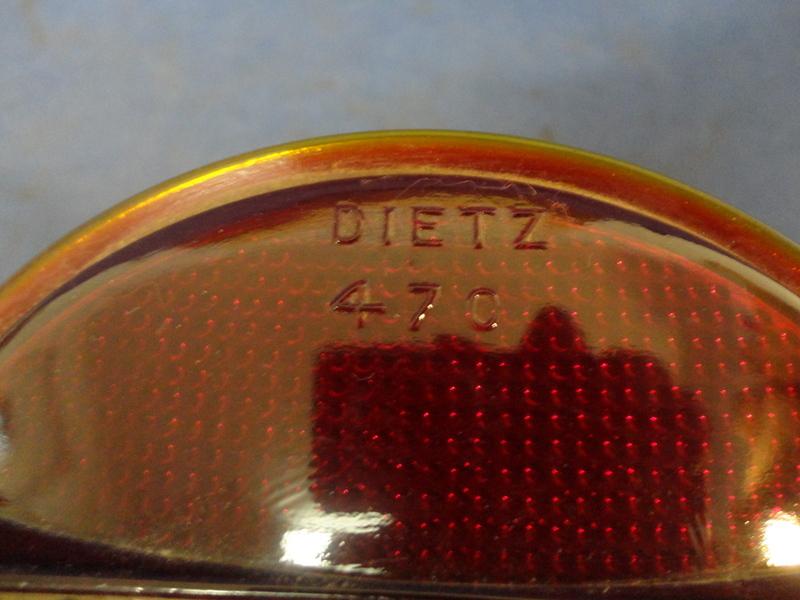 VINTAGE 7 INCH BRAKE LIGHT LENSE DIETZ 470, US $65.00, image 4