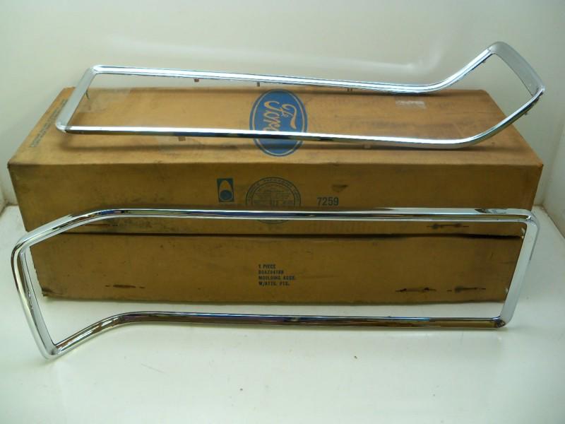 Nos 1970 ford xl fastback convertible ltd sedan and hardtop grille mouldings lr 