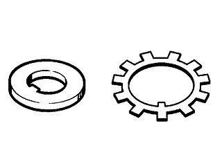 Dorman 04993 axle/spindle lock nut kit-spindle nut kit - carded