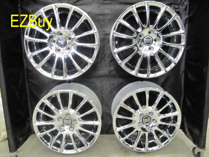 17" volvo factory original set chrome wheels rims new 70304 fit most car models