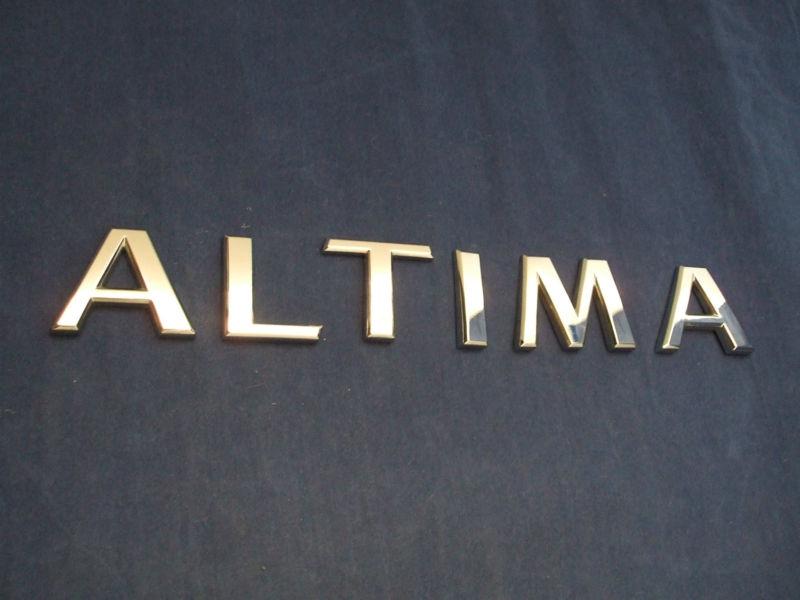 Nissan altima chrome emblem 2007-2012 rear badge oem script trunk 09 10 letters