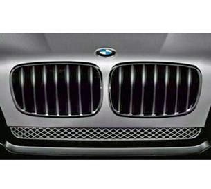 Bmw performance black kidney grilles set x5 e70 oem 51712150246 51712150247