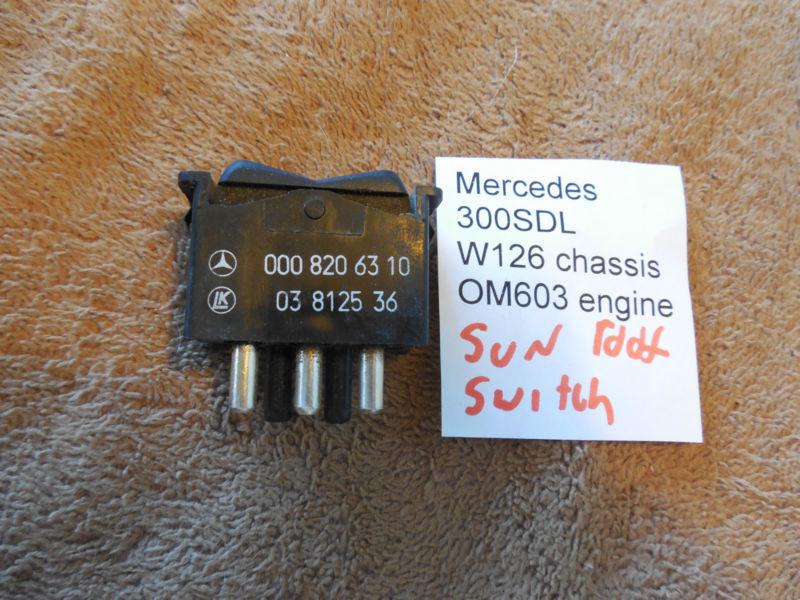 Purchase Mercedes W126 Vertical Sun Roof Switch sunroof W126 W123 W116