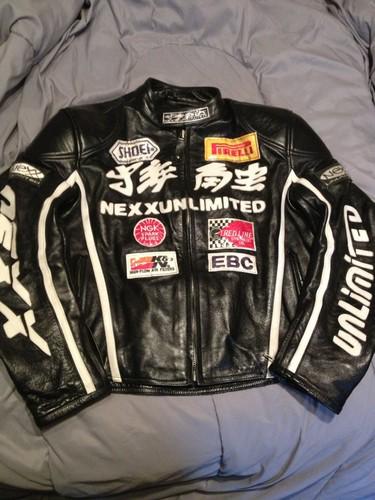 Purchase Nexx Unlimited Leather Motorcycle Racing Jacket Men size 46 in ...
