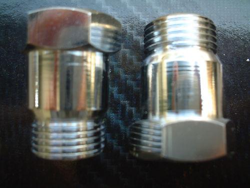 (2) oxygen sensor extender spacer hho hydrogen test pipe o2 m18 x 1.5 18mm