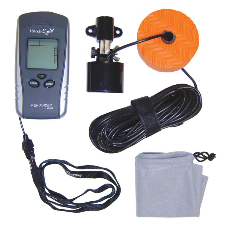 Hawkeye portable fish finder w/weedid f33p