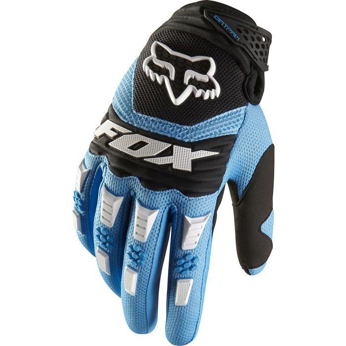 New fox racing mens dirtpaw gloves blue/black 01055-002 mx atv offroad