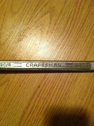 Craftsman box end wrench 1-1/8 by 1-5/16 very good USA =v=, US $9.99, image 2