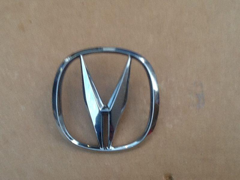 Acura "a" hood trunk square chrome emblem new