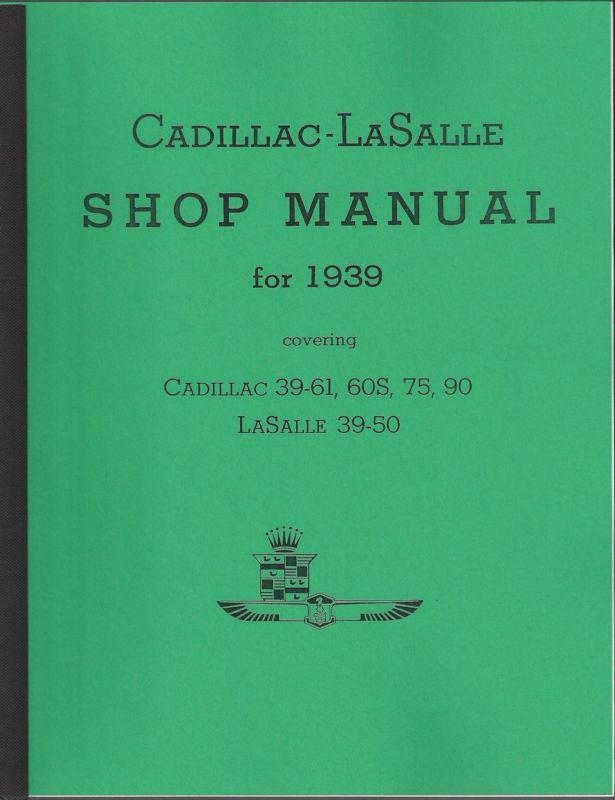 Cadillac 1939 la salle shop repair service manual - new