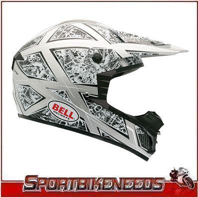 Bell sx-1 rocker black helmet size s small off-road motocross helmet