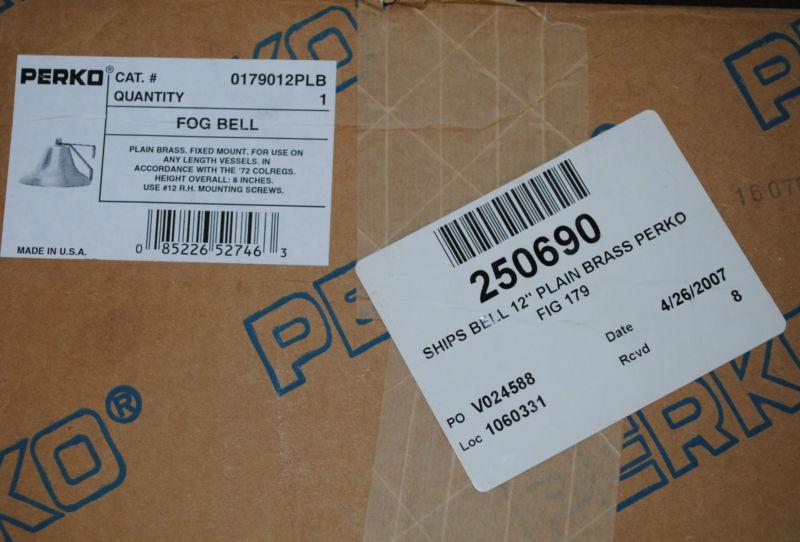 Perko Fog Bell Fig. 179 0179012PLB, US $360.00, image 5