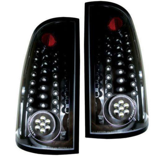 Ipcw set of 2 tail light lamp left & right side new clear red ledt-3041cb