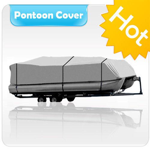 25' 26' 27' 28' pontoon boat cover heavy duty waterproof oxford fabric mpt3h