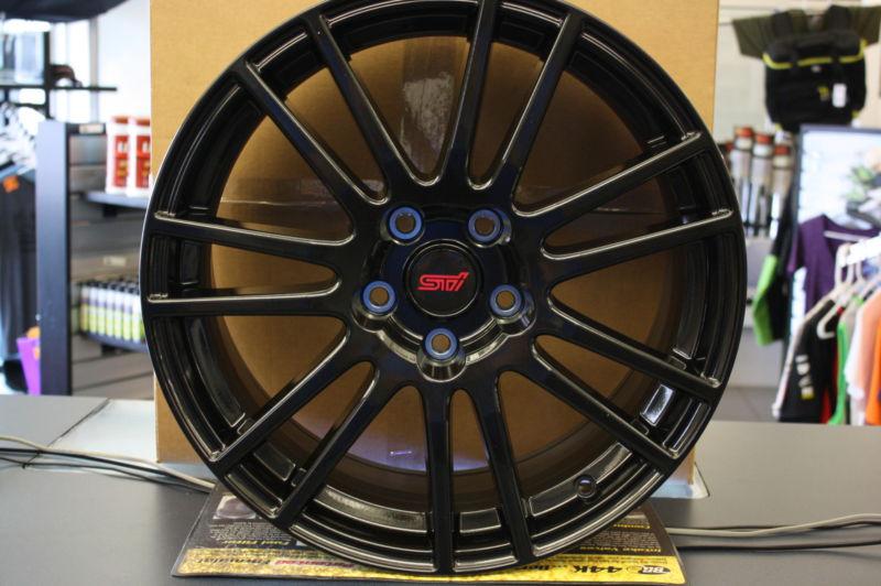 Subaru impreza sti spec c special edition set of wheels black