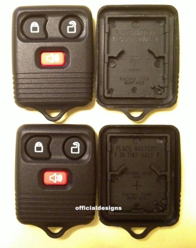 Two new 3 button ford lincoln mercury car remote case and button pad