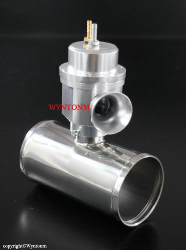 Type h adj bov blow off + 2.5"od ss turbo pipe anodized silver