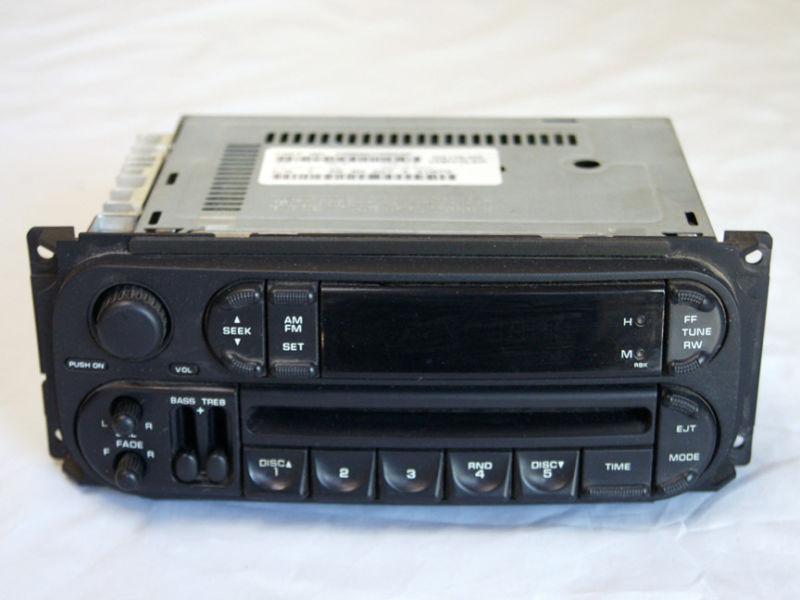 Chrysler ram dodge am fm radio single cd player p05091556af 02 03 04 05 