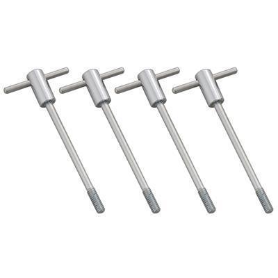 Summit valve cover wing nuts extended t-bar steel chrome chevy 5.0/5.7l center