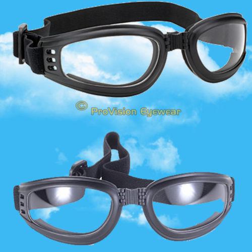 Buy CLEAR Lenses Foam Padded Motorcycle Biker ATV Boating Safety