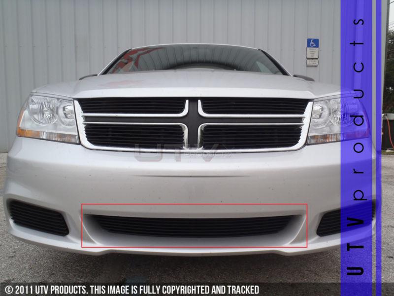 Buy 2011 2013 Dodge AVENGER BILLET GRILLE BUMPER custom BLACK 1PC overlay lower in Port Richey