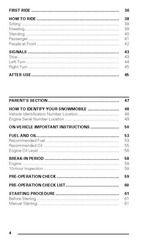 Ski-Doo Snowmobile Owners Manual 2004 Mini Z , US $19.00, image 3