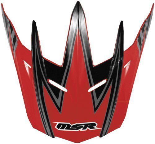 New msr helmet parts 012 velocity adult, legacy red/black, visor