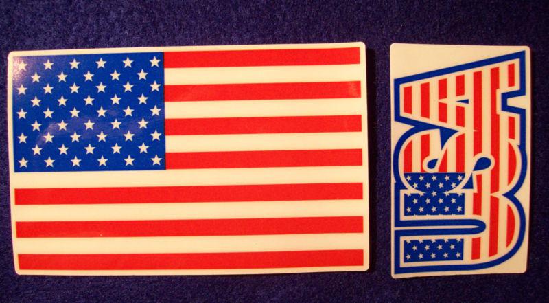American flag & usa static cling decals - free shipping - home / auto - 4 decals
