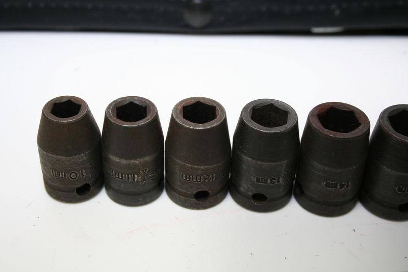 Bonney 1/2 inch drive Impact Socket Set Metric 10 to 27 mm little or no use, US $79.99, image 2