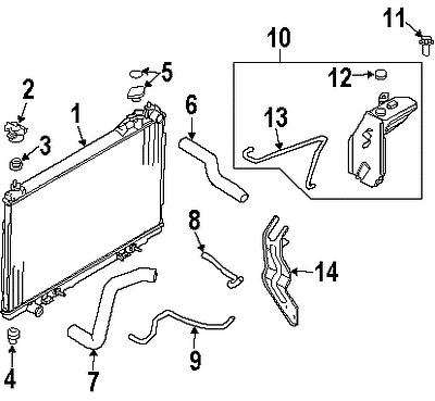 Infiniti 21632cg000 genuine oem factory original hose