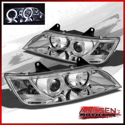 96-02 bmw z3 dual halo projector clear headlights lamps left+right pair set