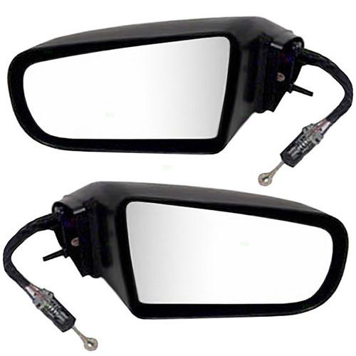 New pair set manual remote side view mirror glass housing chevy corsica beretta