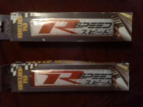 Apc &#034;r speed スピード &#034; shoulder pad seat belt cover civic eclipse evo integra