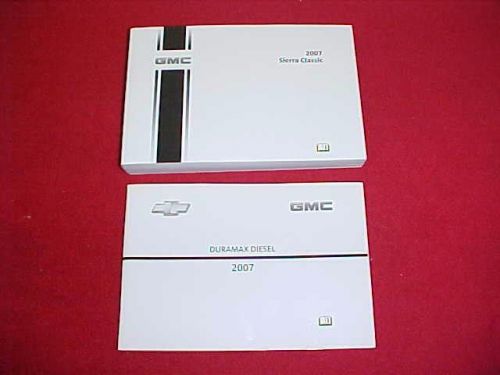 2007 new sierra classic 2500 3500 owners manual service 07 + 6.6l duramax diesel
