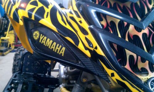 Raptor  700 450 black/yellow yamaha headlight covers rukind
